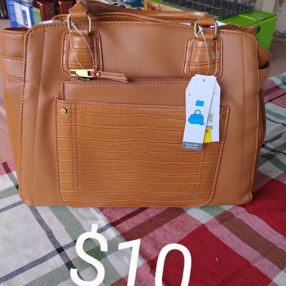 Time and Tru tan purse